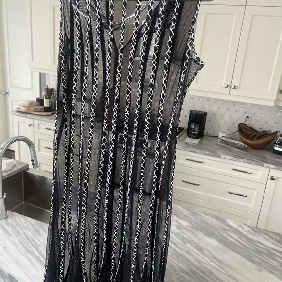 Sandra Darren amazing resort wear beach pool cover up dress size small 🧉🌴 - Picture 10 of 17